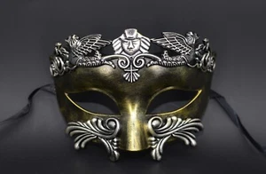 Gold Roman God Mask Men's Masquerade Mask Greek God Mask Masquerade Mask Mardi G - Picture 1 of 4