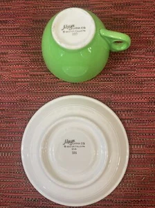 Shenango GREENBRIER RESORT & HOTEL Green Pink Rhododendron Cup & Saucer -Mayer - Picture 1 of 6