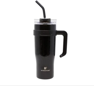 HYDRAFLOW Capri - 40oz Tumbler with Straw - Black EMB Leopard - Picture 1 of 1