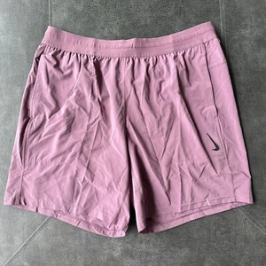 Men's Nike Yoga Dri-FIT Training Athletic Shorts Purple Gym CZ2235 Sz XXL New - Picture 1 of 4