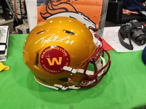 Washington Commanders Taylor Heinicke Autentico Full Size Casco Autografato... - Foto 1 di 4