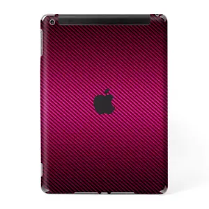 Skins Decal Wrap for Apple iPad 9.7 2017 Pink,black carbon fiber look - Picture 1 of 3