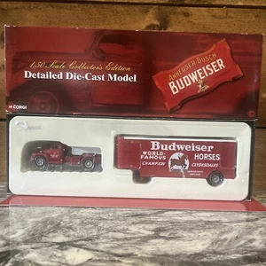 Budweiser Clydesdales Diamond T 620 1:50 Scale 2004 Detailed Die-Cast Model - Foto 1 di 24