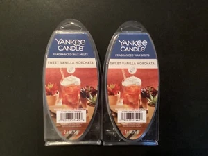 Yankee Candle Sweet Vanilla Horchata Fragranced Wax Melts 6-Pack **Lot of 2** - Picture 1 of 2