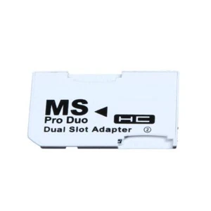 Dual Slot Micro For SD SDHC TF to Memory Stick MS Card Pro Duo Reader Adapt - Bild 1 von 3