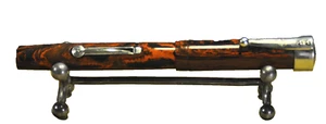 SILVRIX Depose Ideal Burgundy marble&CT US made c.1939's Lever-Fill Fountain pen - Picture 1 of 24