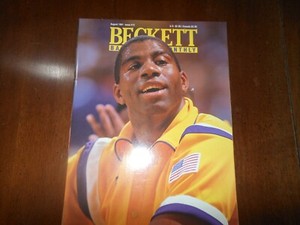vtg Beckett Basketball Monthly August 1991 # 13 Magic Johnson