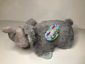 Pillow Pets PeeWee Nutty Elephant Plush Stuffed Animal Gray 11", 2010 - Picture 1 of 11
