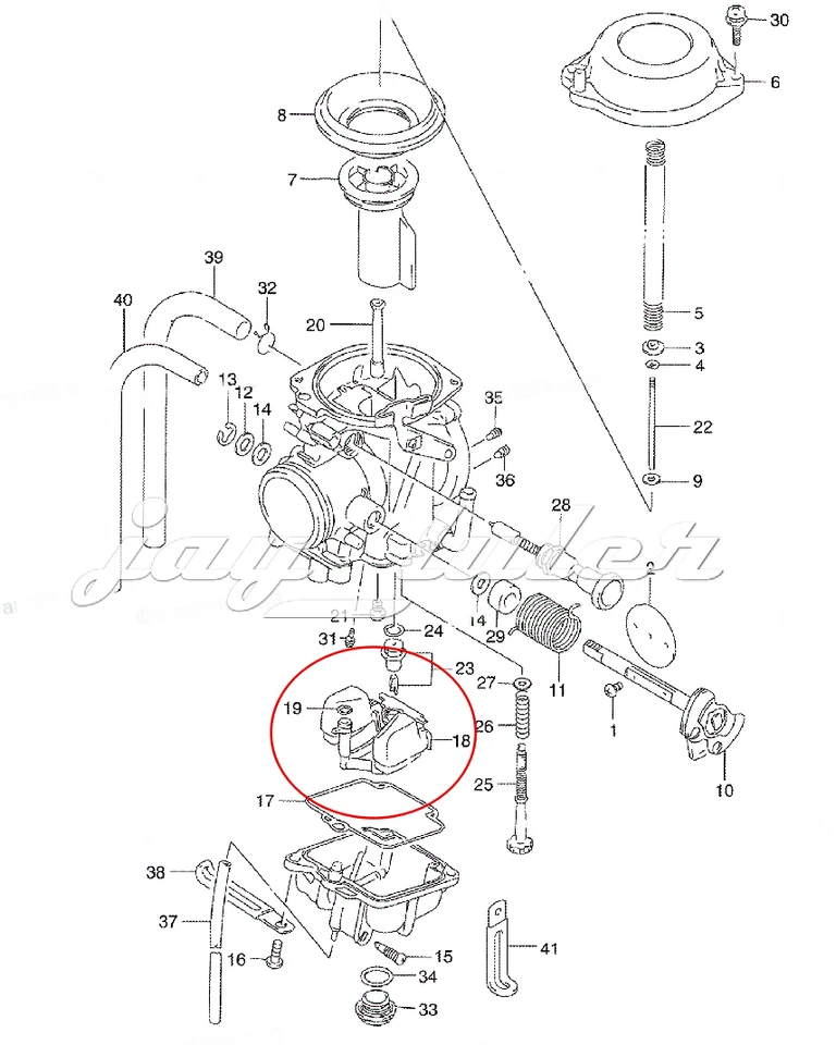 Juego de flotador carburador para Suzuki DR250 DR250SE 1990-1995 Foto 1 de 1