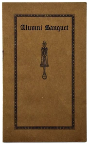 Programa de banquetes de ex alumnos universitarios de la Escuela de Agricultura del Estado de Nueva York 1921 décimo año - Imagen 1 de 6
