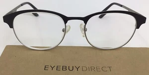 Eyebuydirect Toledo 49-18-145 C2 Oval Black Metal Eyeglasses FRAMES ONLY H8 - Picture 1 of 7