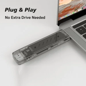 M.2 NVMe SSD Enclosure Adapters 10Gbps USB C 3.2 Gen2 USB A USB C SSD Enclosure - Photo 1/10