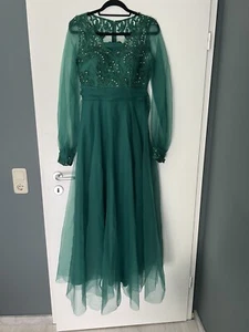 Ballkleid / Abendkleid Grün Elegant / Langarm - Bild 1 von 5