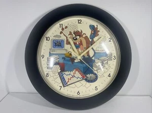 Tasmanian Devil Taz Westclox 1996 Wall Clock Office Looney Tunes Vintage - Picture 1 of 7