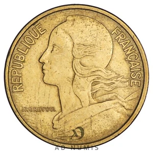 France 50 Centimes 1962 Marianne (4 plis) TTB RARE monnaie française bronze-alu - Imagen 1 de 2