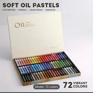 72 Jieso Oil Pastels NEW Shipping Included - Picture 1 of 4