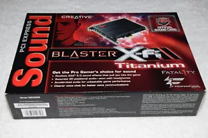 Creative Sound Blaster X-Fi Titanium Fatality Pro Series PCIe Audio Card SB0886. - Picture 1 of 5