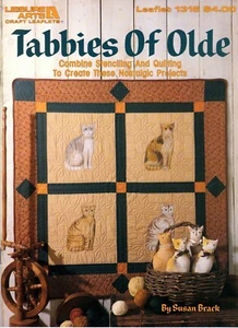 Tabbies Of Olde Stenciling and Quilting Nostalgic Project Leaflet 1316 NOS - Picture 1 of 4