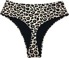 Kepblom Women's Thong Rave Bottoms High Waisted Bikini Bottom High Cut Panties F