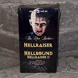 Clive Barker Collection Hellraiser I 1 Hellbound II 2 VHS Sealed Horror Box Set - Picture 1 of 7