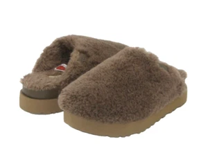 UGG Fuzz Sugar Slide Damen Sandale Hickory US 9 / UK 7 / EU 40 - Bild 1 von 5