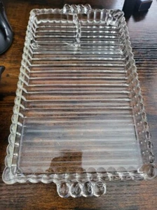 Vintage 1950s Hazel Atlas Glass Sip Snack and Smoke Ash Tray - Picture 1 of 4