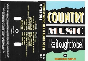 COUNTRY MUSIC LIKE IT OUGHTA BE RARE PROMO CASSETTE/K.ROGERS/YOAKAM/D.PARTON/etc - Picture 1 of 1