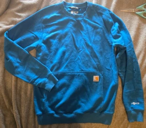 Carhartt - Force - blau - Kängurutasche - Arbeitshemd - Größe M - Pullover - Bild 1 von 4