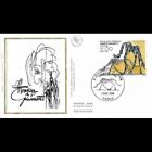FDC soie - Tableau Alberto Giacometti, le chien - 7/12/1985 Paris