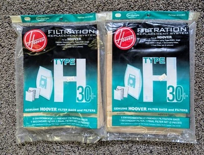 Genuine Hoover - Type H 30+ Vacuum Cleaner Bags and Filters - 2 Packages  - Image 1 of 2