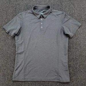 Kuhl Shirt Mens Medium Gray AirKUHL Polo Performance Blend Wicking UPF Hiking - Picture 1 of 11