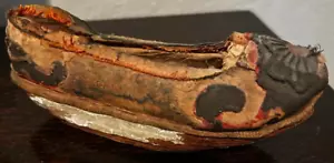 ANTIQUE QI'ING DYNASTY CHINESE WOMENS' PLATFORM SHOES - Picture 1 of 5