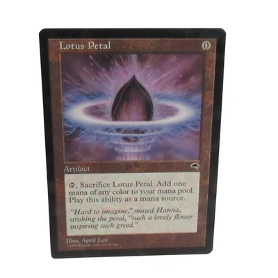 MTG Lotus Petal 1997 Tempest Magic the Gathering LP Vintage - Image 1 of 2