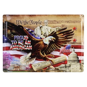 Proud to be American Tin Sign 12in x 17in 40094 - Picture 1 of 3