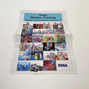 SEGA Master System Catalogo Pubblicità SEGA Games Catalog Eur Molto Condizioni - Picture 1 of 2