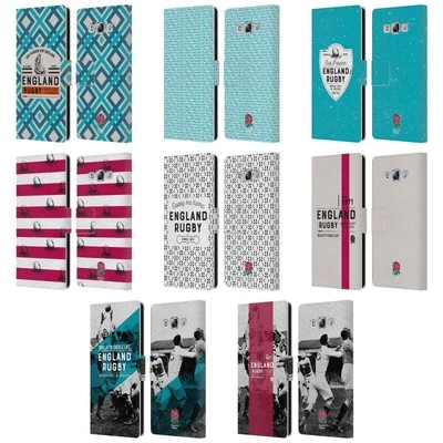 ENGLAND RUGBY UNION HISTORY LEATHER BOOK WALLET CASE COVER FOR SAMSUNG PHONES 3 - Image 1 of 4