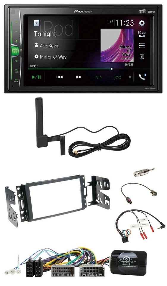 Pioneer MP3 DAB Lenkrad 2DIN Bluetooth Autoradio für Jeep Grand Cherokee 2011-20 - Bild 1 von 4