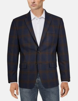 Ralph Lauren men's Lexington Brown Plaid Sport Coat Jacket -size 40R - msrp $295 - Image 1 of 4