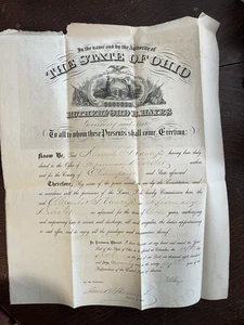 1870 Rutherford B Hayes Signed Document Ohio Governor President  Autograph - Picture 1 of 24