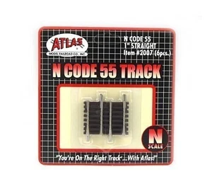 Atlas 2007 Code 55 Straight Track 25.4mm (6) - Picture 1 of 2
