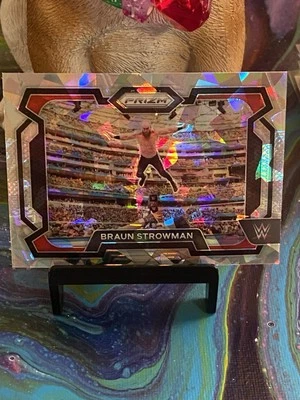 Braun Strowman 2024 Panini Prizm #6 Cracked Ice Prizm -Blaster Exclusive - Image 1 of 2