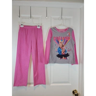 Conjunto de pijama de lã rosa feminino tamanho 7 8 Jo Siwa 2 peças por Nickelodeon - Imagem 1 de 4