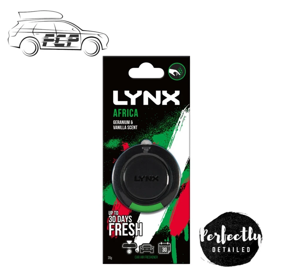 Lynx AFRICA 3D Hanging Car Air Freshener Fragrance Scent - Image 1 of 1