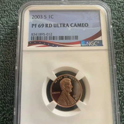 2003-S Lincoln Cent Graded PF69RD Ultra Cameo by NGC - Image 1 of 4