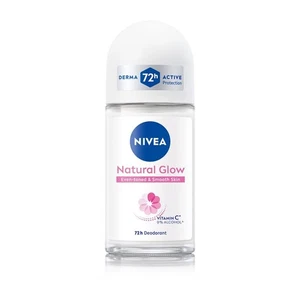 NIVEA Natural Glow Roll On 50ml | Vitamin C & E, Avocado Oil, 72H Bright Underar - Picture 1 of 7