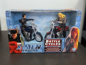 NEW X-MEN MARVEL MOVIE BATTLE CYCLE 2 PACK WOLVERINE & SABERTOOTH FIGURES! - Bild 1 von 7