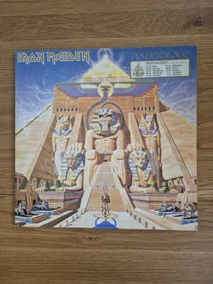 Iron Maiden Powerslave LP Album Stereo Europe 1984 Vinyl Record  - Image 1 of 4