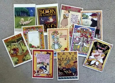 Mary Engelbreit artwork ~ BLANK greeting CARDS ~ lot 11 ~ unused ~with envelopes - Image 1 of 4