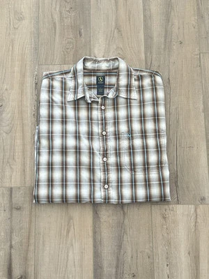 Aigle Outdoor  Long Sleeve Button Up Shirt Organic Cotton Logo Mens Size Large - Image 1 of 4
