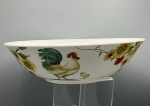 Pfaltzgraff Rooster Meadow 9" Serving Pasta Bowl Vegetable Side Dish Sunflowers - Picture 1 of 15